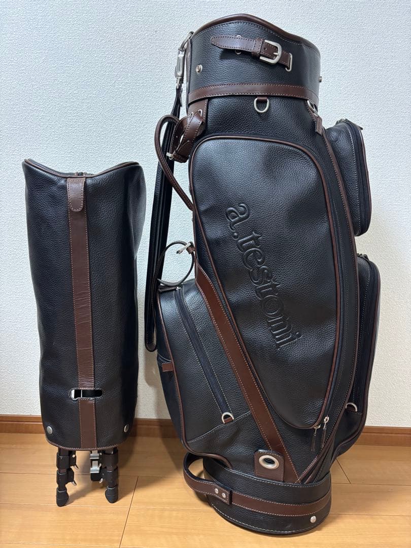 高級美品 30万 テストーニ testoni 9.5型 キャディバッグ