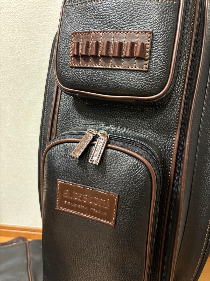 高級美品 30万 テストーニ testoni 9.5型 キャディバッグ