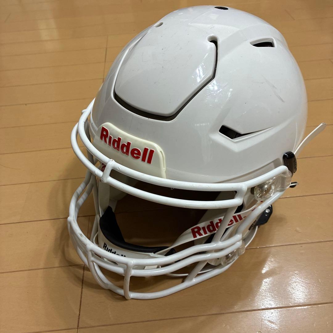 【ほぼ未使用】Riddell アメリカンフットボールヘルメット ホワイト