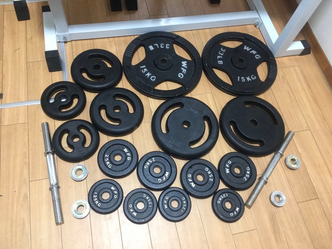 Wild Fit ワイルドフィット ベンチプレスセット77.5Kg 引き取り限定