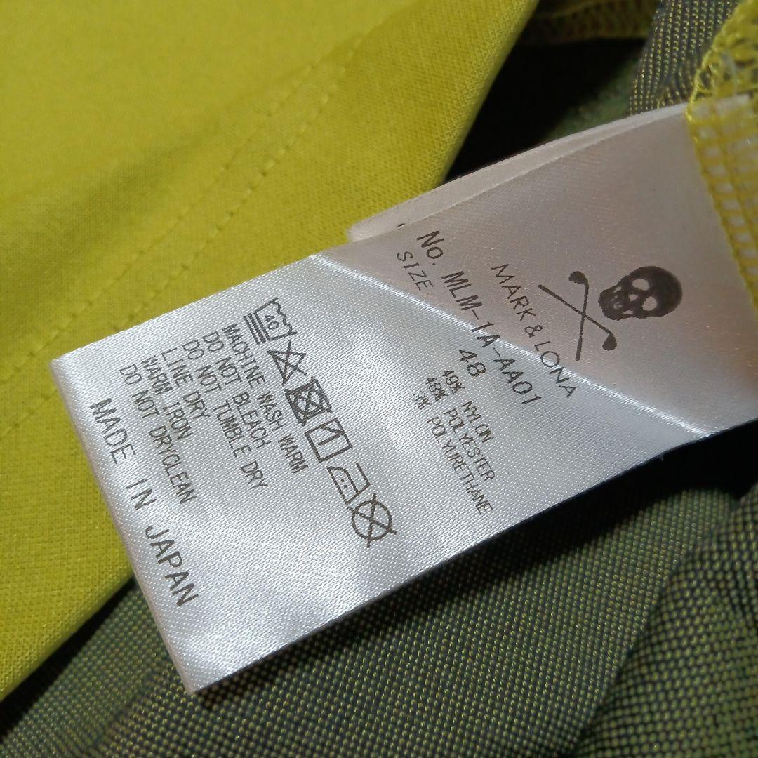 マークアンドロナ ゴルフ 半袖 モックネック ジップアップ カットソー