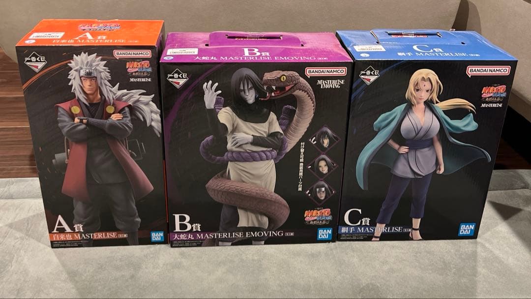 j*o様 一番くじ NARUTO-ナルト- 疾風伝 伝説の三忍 A・B・C賞フィ