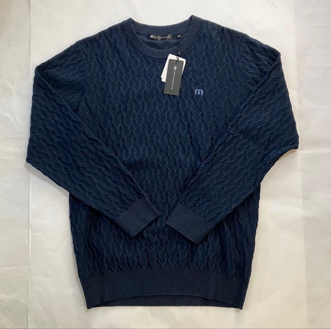 トラヴィスマシュー ケーブル クルーネック ニット、セーター 未使用タグ付 L