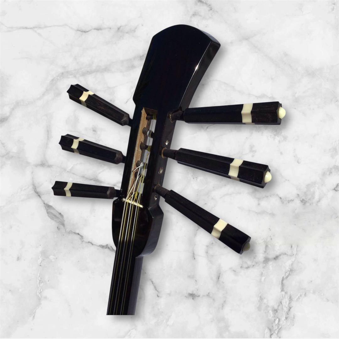 沖縄六線（南風原型） 縞黒檀製