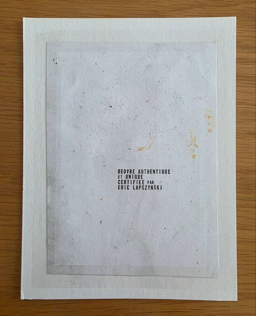 猫のパステル画（サイン入り）