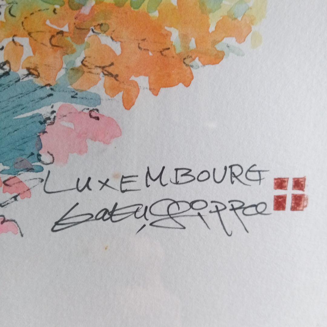 鶴　十帆　 59x77cm 水彩画