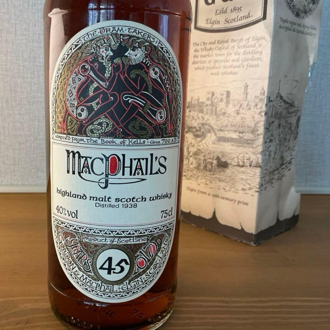 希少品　Macphail's 1938年蒸留　45年熟成のハイランドモルト