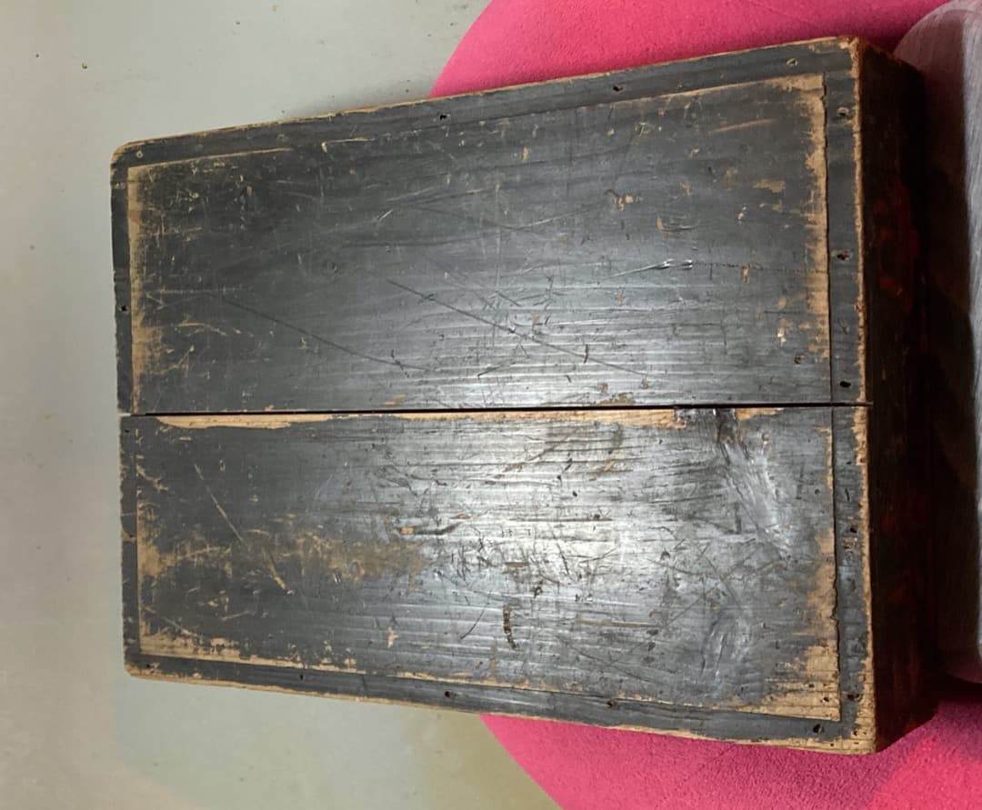 昭和レトロアンティーク戦前のパン屋の木箱　実店舗で使われていた新宿中村屋の木箱