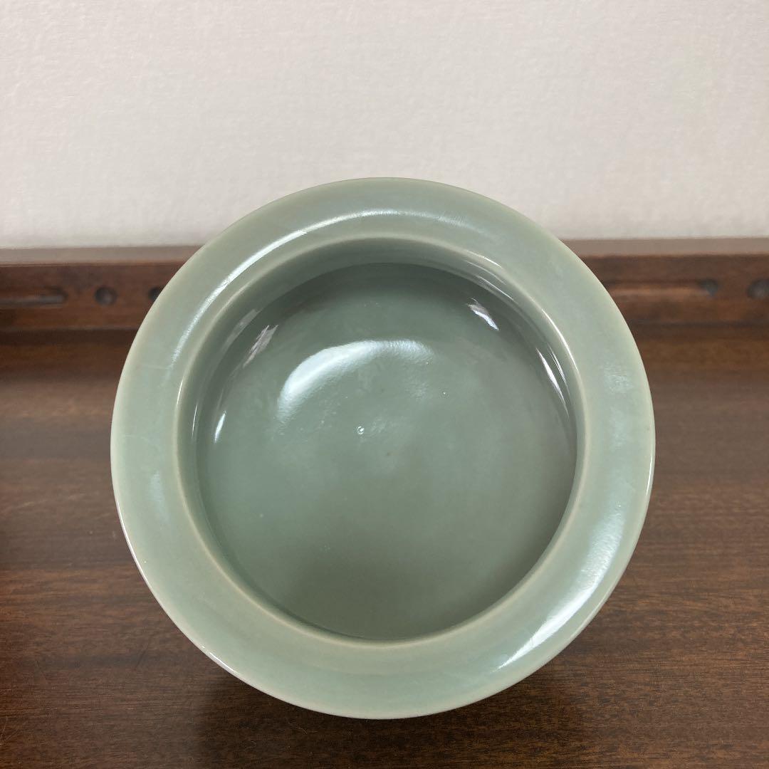 青磁　香炉　東山