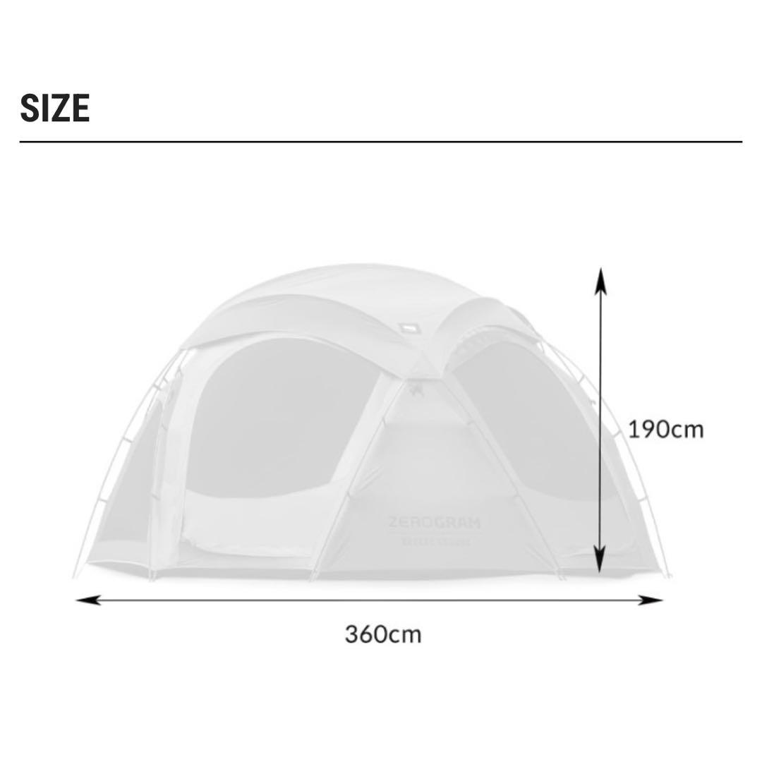 テント・タープ ZEROGRAM Brooks Ground Dome Shelter