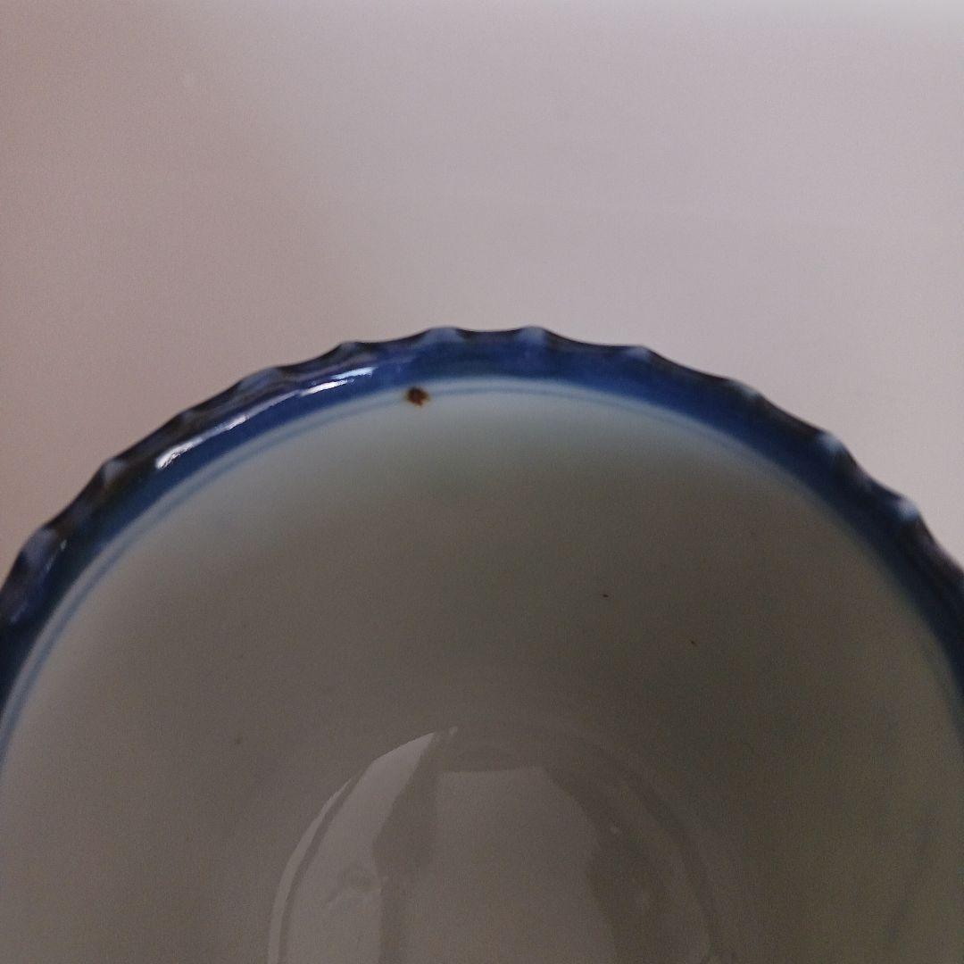 古伊万里　網目文　湯呑み茶碗