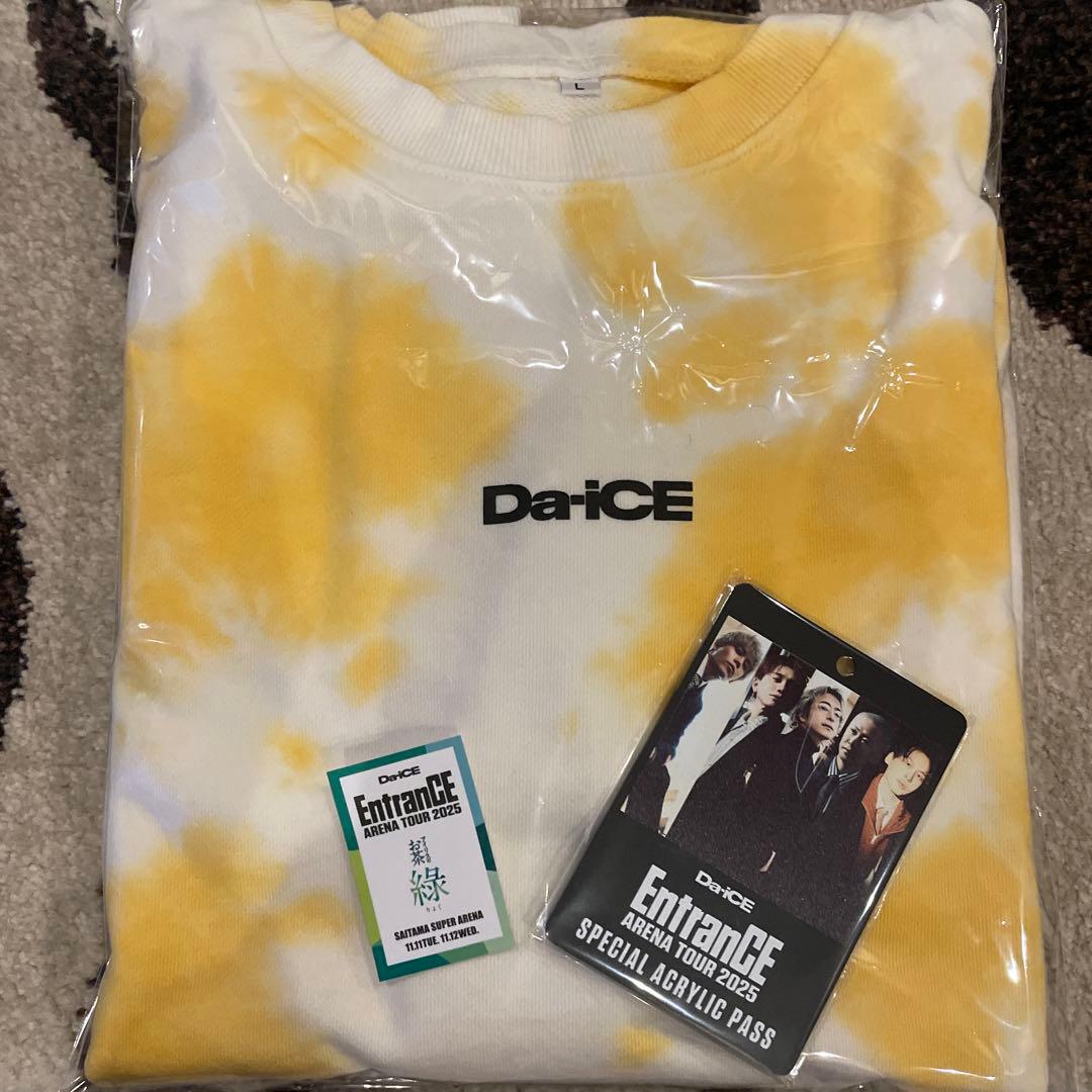 Da-iCE スウェット_TIE DYE Lサイズ&アクリルパス+オマケ