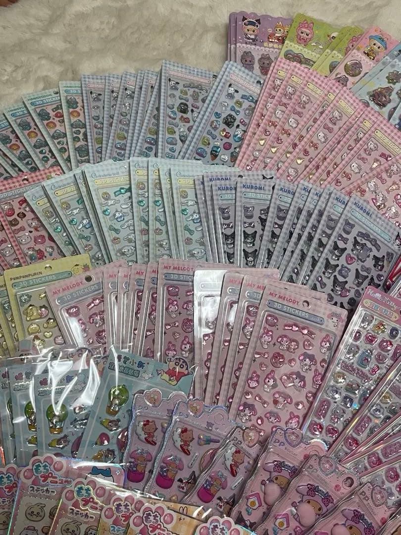 確認用 キャラクターシールセット カラフル