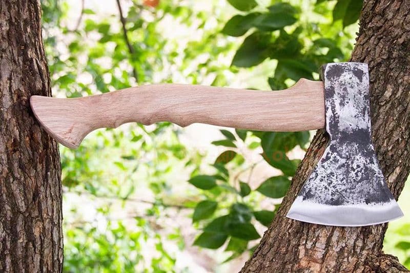 万軍-トマホーク-高炭素鋼 古兵器 武具　刀装具　日本刀　模造刀 狩猟 斧