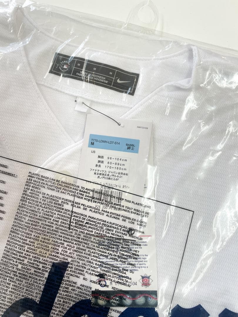 新品 DODGERS 公式ユニフォーム 17 大谷翔平 M サイズ NIKE