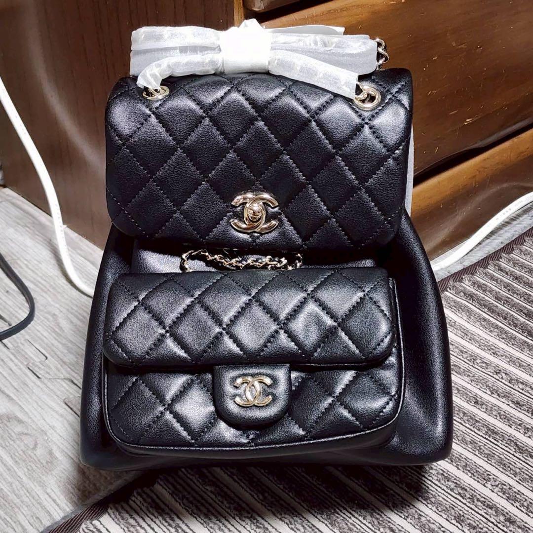 シャネル　リュック　ミニリュック　ゴールドチェーン　ノベルティ