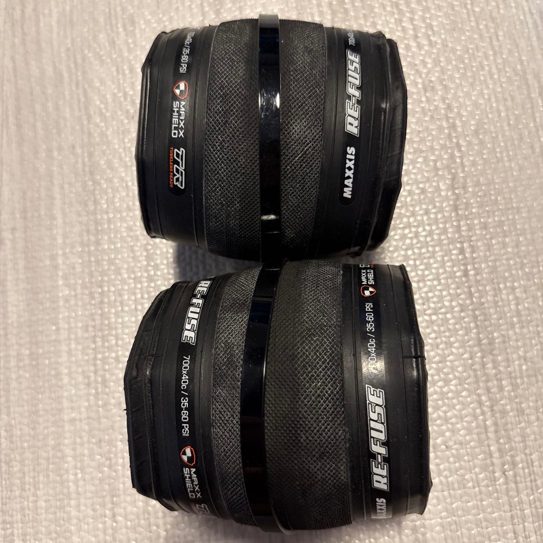 未走行 MAXXIS RE-FUSE 700×40C 前後2本セット