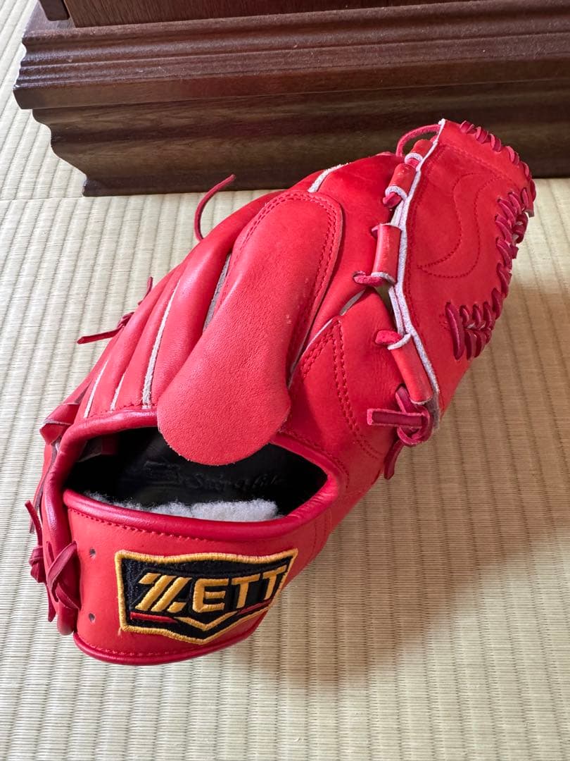 ZETT 硬式グローブ SHIMIZU 赤