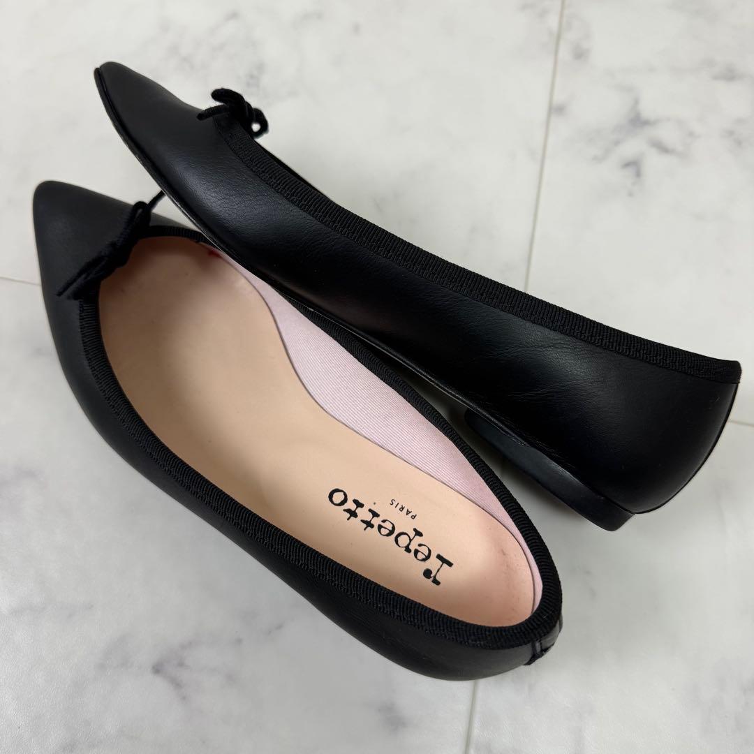 【美品】 レペット ブリジット バレエシューズ ポインテッドトゥ レザー