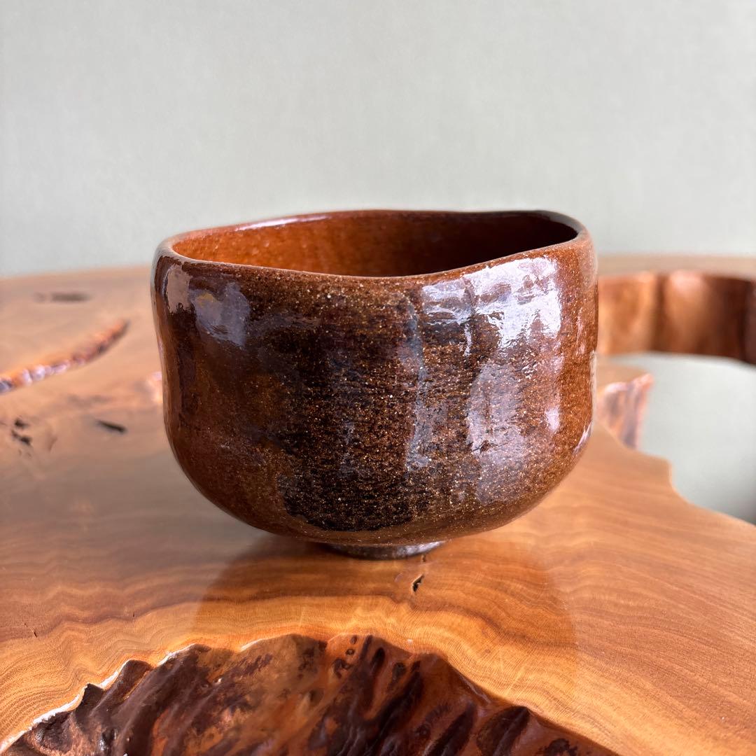 大樋焼 大樋長阿弥 抹茶碗 茶道具 共箱(149)