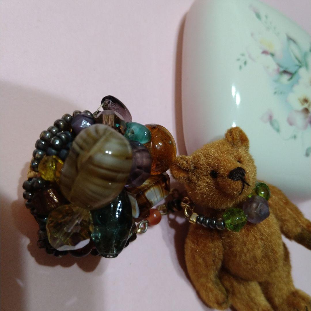 ミニチュア/テディベアー♪♪ブローチ/吉田千鶴さま♪人気作家