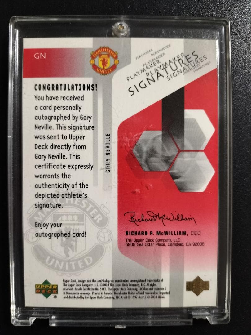 ■ Soccer Gary Neville　G・ネヴィル　M・ユナイテッド