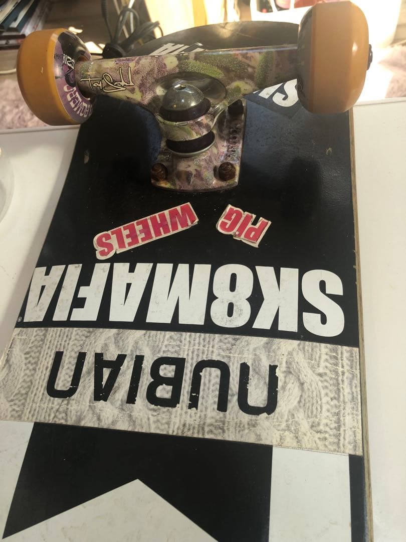 スケボーデッキ【総額3.5万プロ仕様】SK8MAFIA × KRUX × PIG