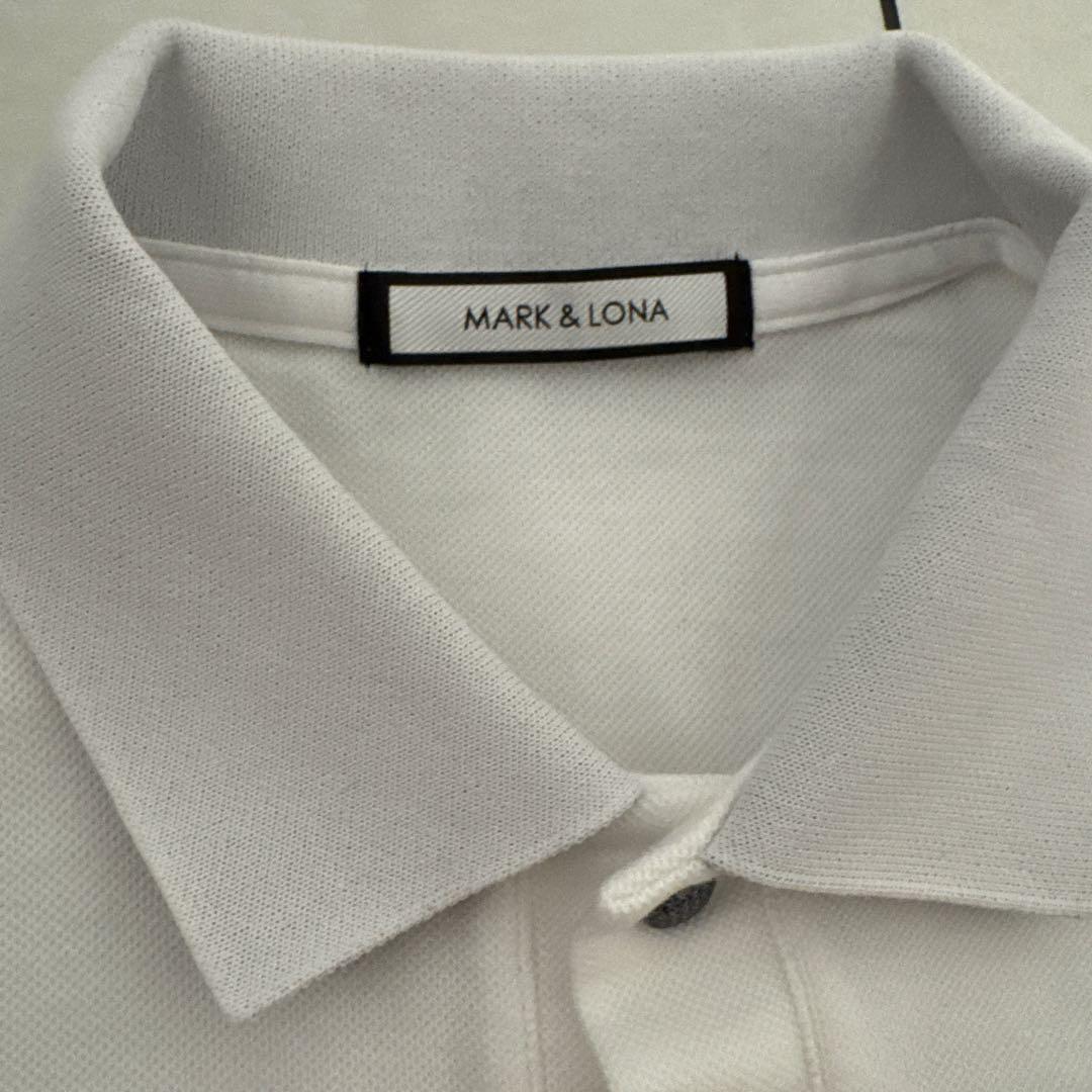 MARK & LONA マークアンドロナ　ゴルフ　 ホワイトポロシャツ