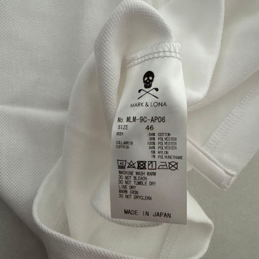 MARK & LONA マークアンドロナ　ゴルフ　 ホワイトポロシャツ