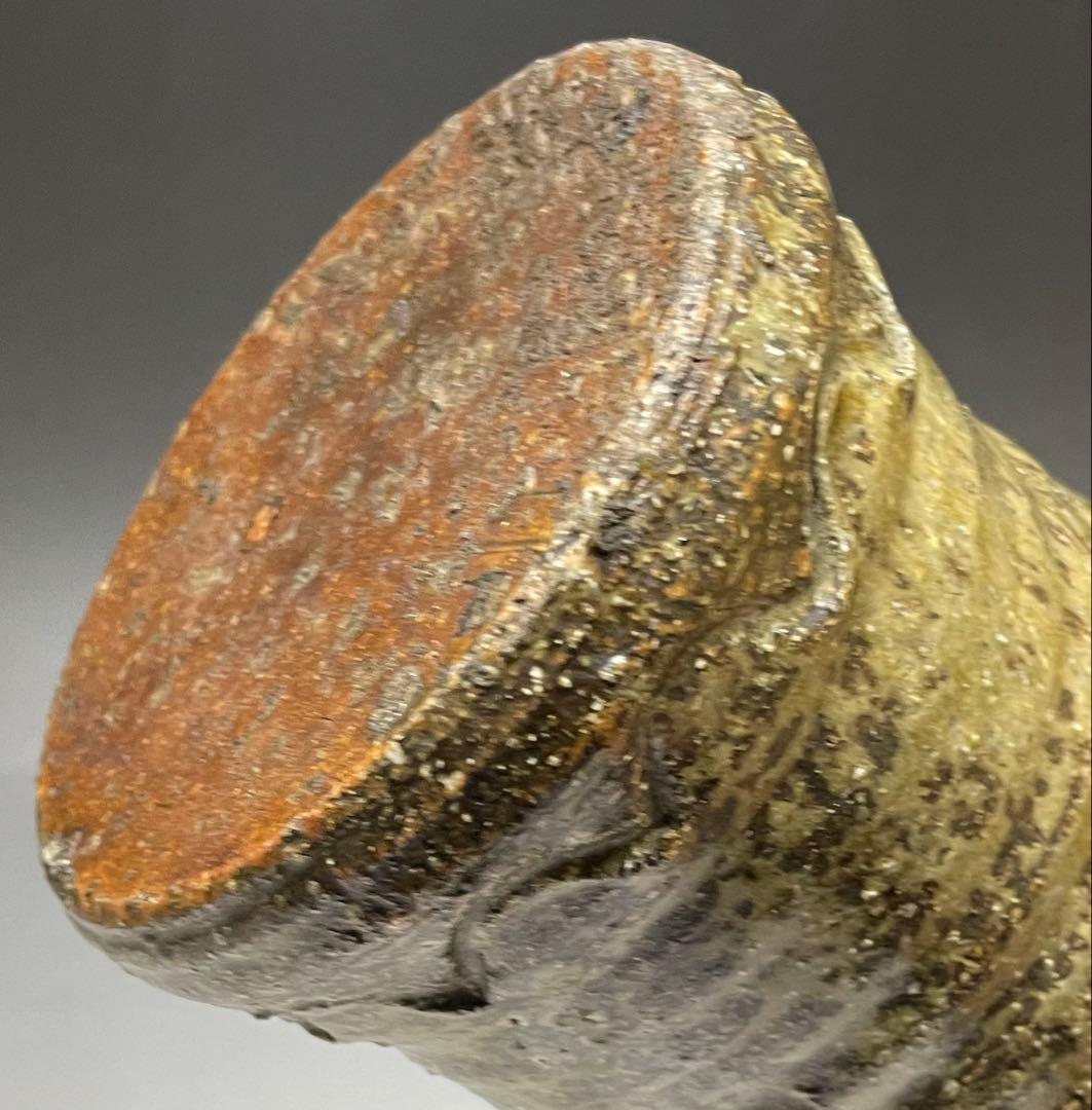 古伊賀　伊賀焼　耳付花入　合箱　e5016