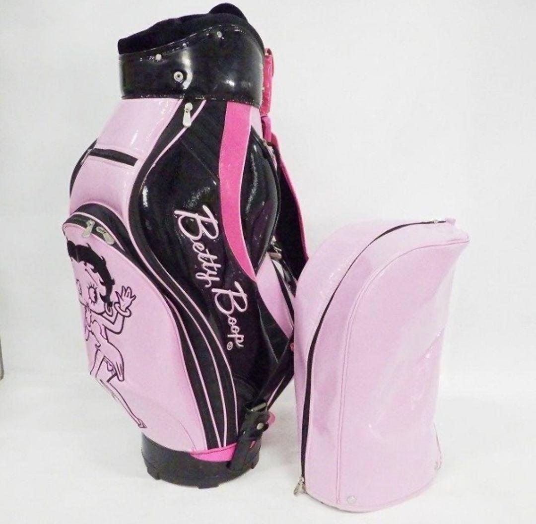 Betty Boop ベティーブープ ゴルフ キャディバッグ ピンク/ブラック