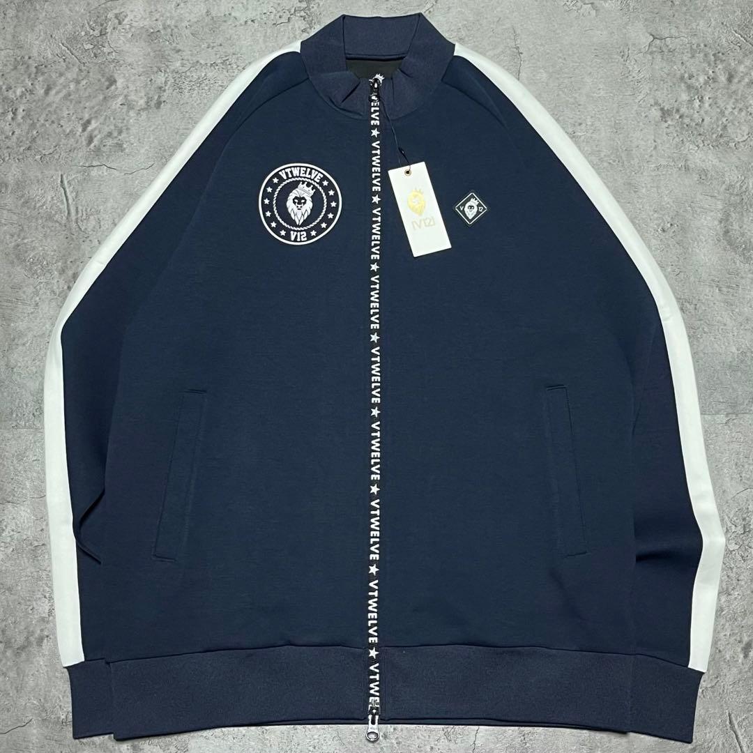 V12 ヴィトゥエルヴ　新品未使用　ネイビー　ダンボールニットセットアップ　L.