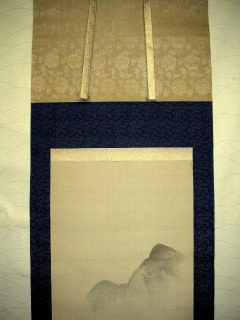 ♥掛軸　日本画　【 杏堂 】　山水画　掛け軸　骨董品