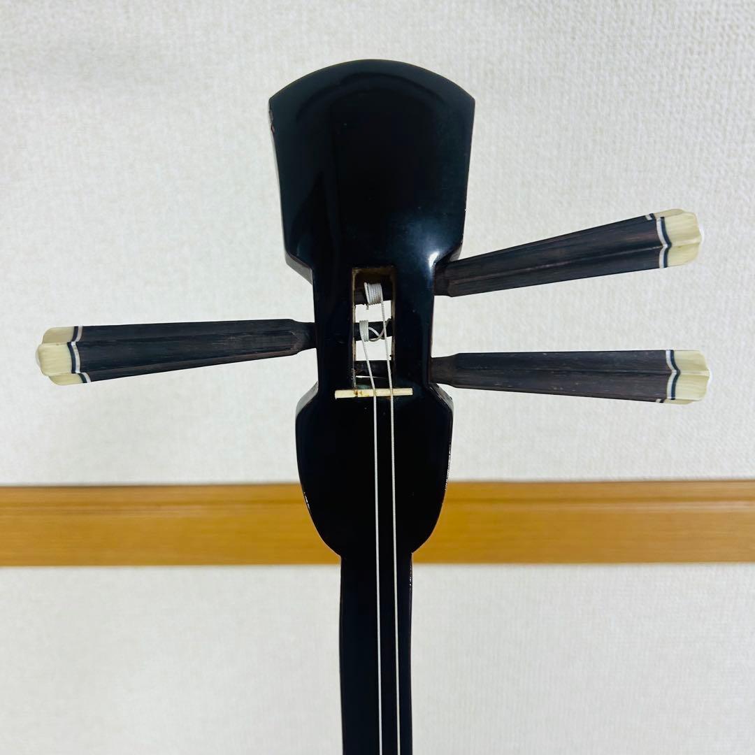 沖縄三線 三味線 人工革 合皮 ヘビ柄　ハードケース付 またよし　弦楽器