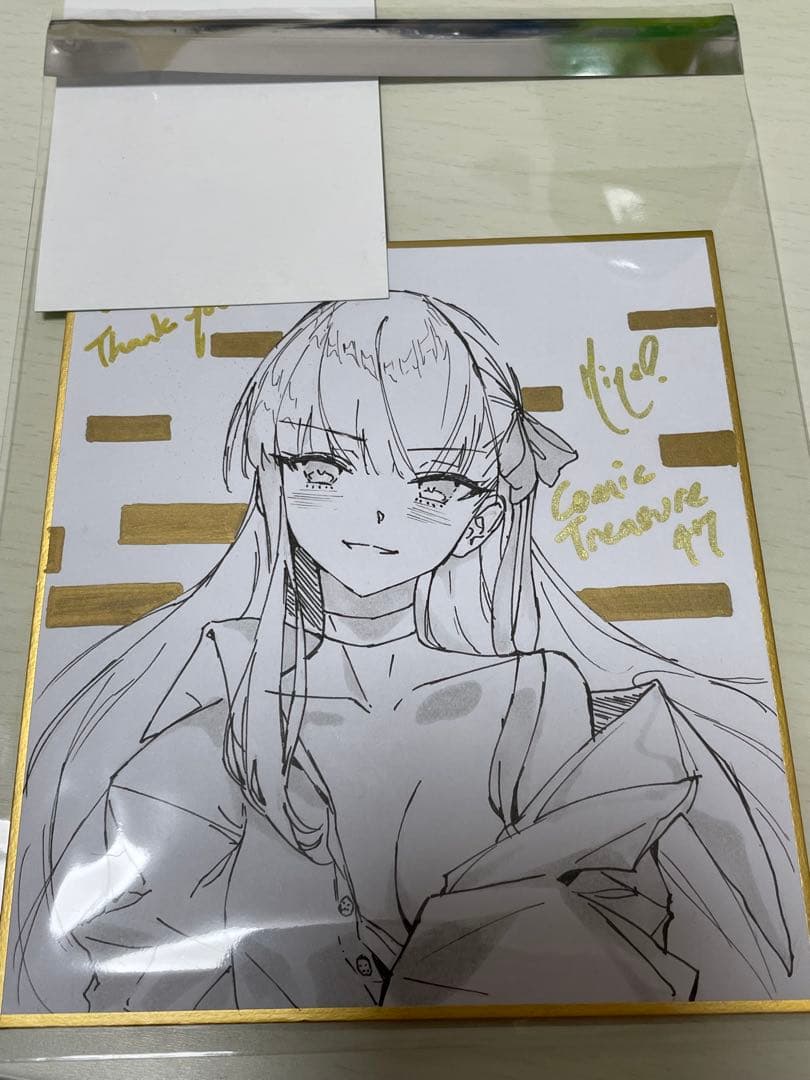 こみトレ ct47 限定 直筆 色紙 C107 minsgraph