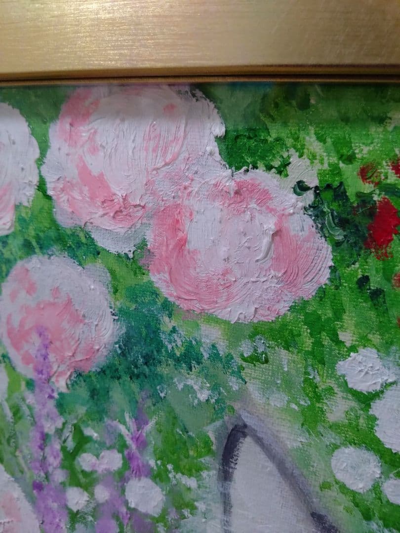 「ラグドール　イン　花畑」　猫、絵画