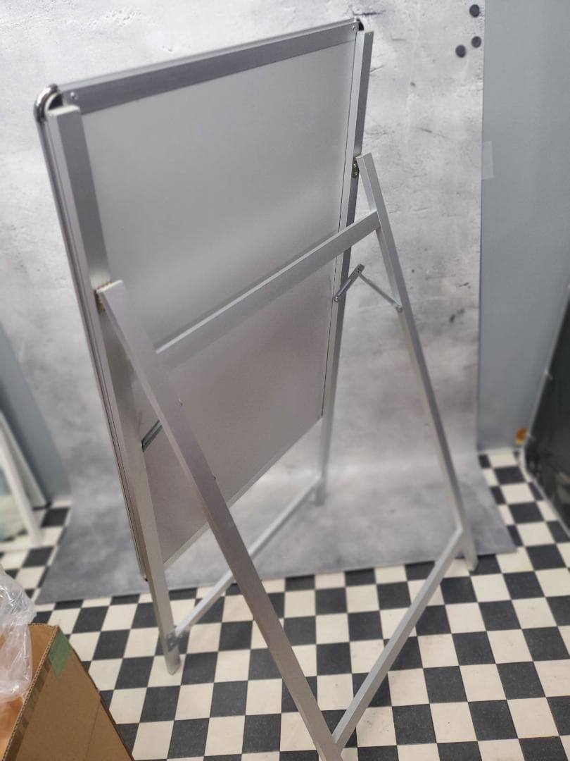 新品 A1 クリップ式 ポスターパネルスタンド アルミフレーム A型看板