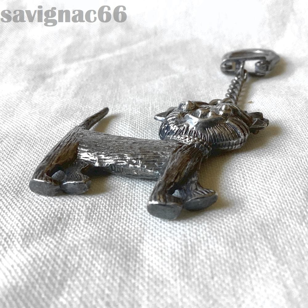 60s フレンチキーホルダー メタル Unimel ネコ 猫 フィギュア