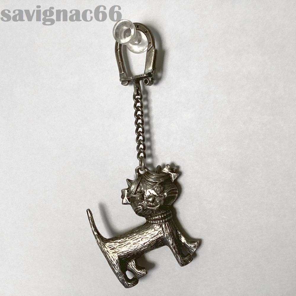 60s フレンチキーホルダー メタル Unimel ネコ 猫 フィギュア