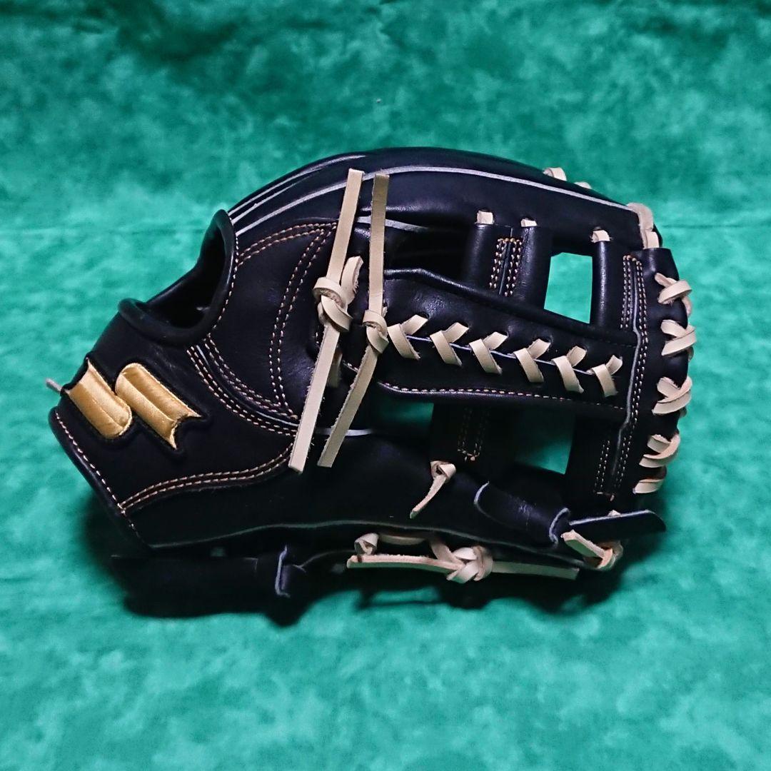 【美品】SSK 硬式内野手用 スペシャルメイクアップ ブラック×キャメル