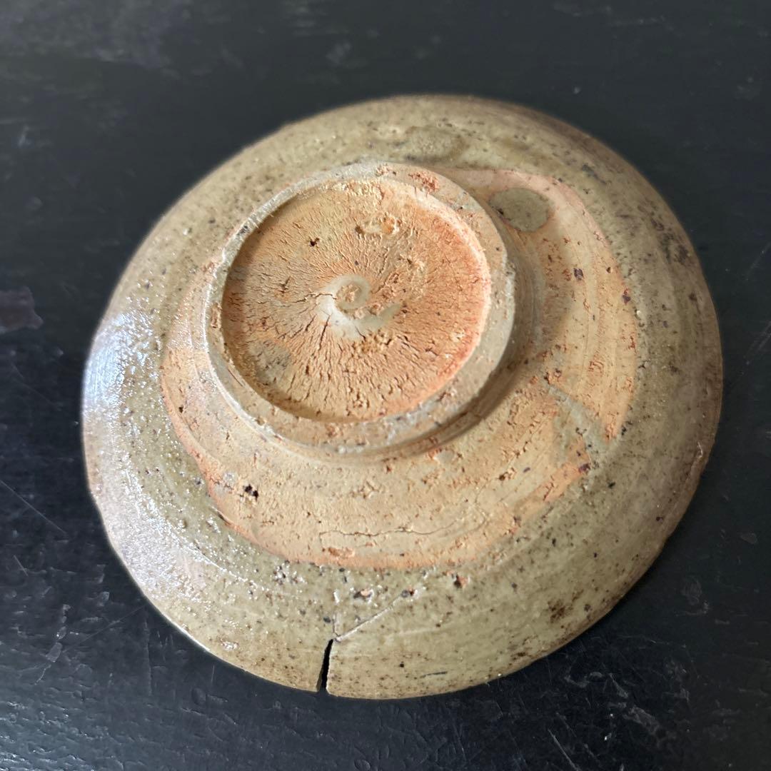 古唐津　兎小皿　うさぎ　武雄系小峠窯　平盃　骨董　検:白洲正子　西岡小十　李朝