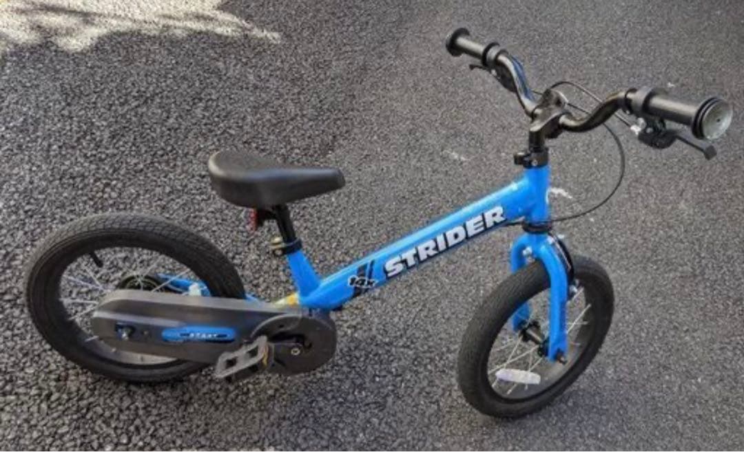 ストライダー　STRIDER バランスバイク 青 14x