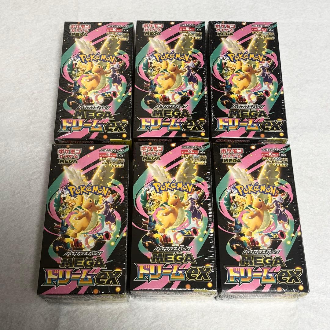 新品未開封 ポケモンカード MEGAドリームex 6BOX シュリンク付き