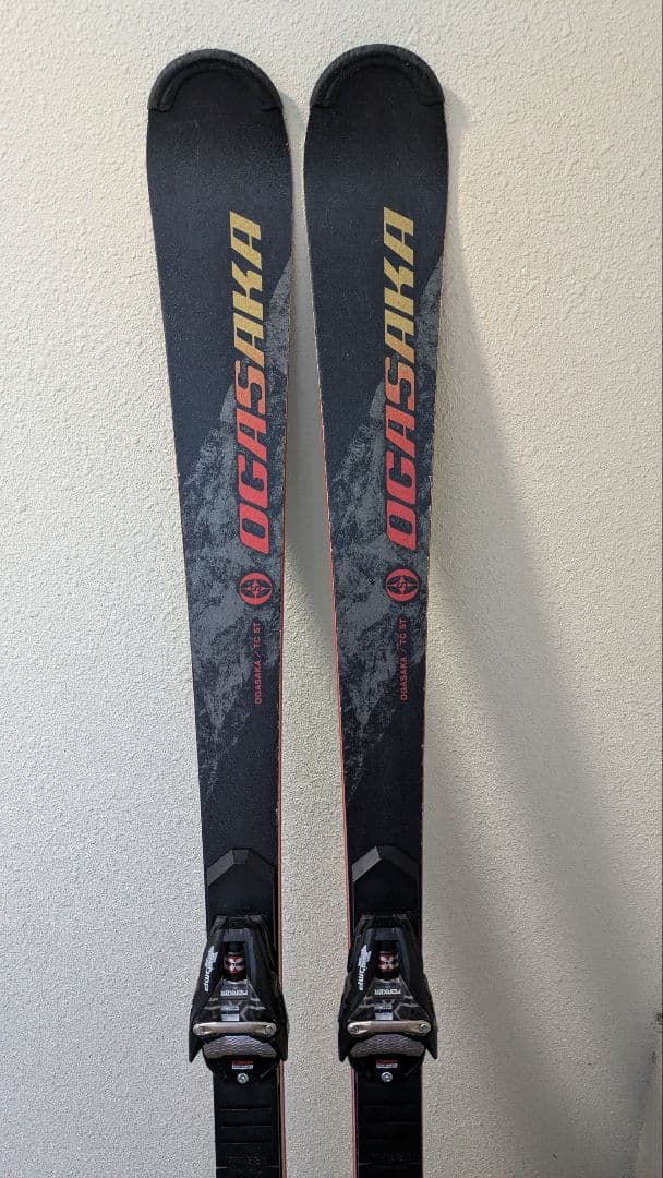 OGASAKA TC-ST 165cmスキー板 バインディング、プレート付き