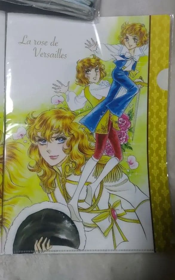 ベルサイユのばら　オスカル&アンドレクッションカバー他グッズ1式まとめ売り８点