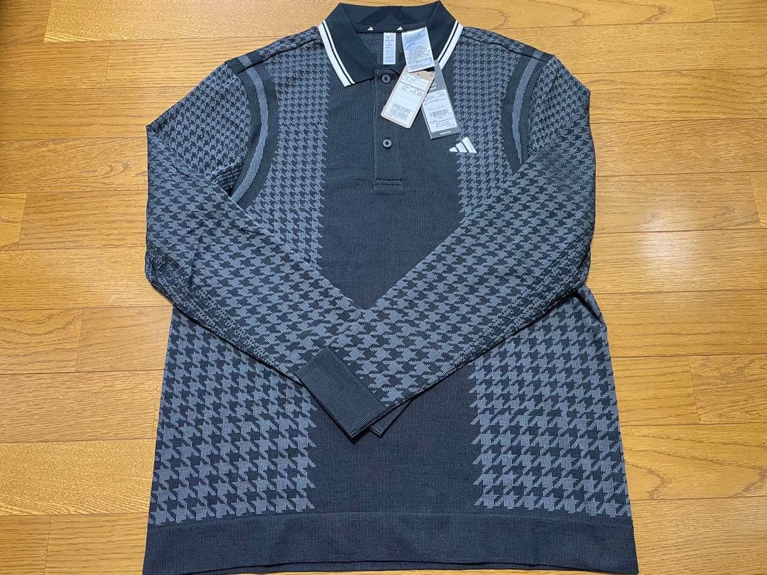 adidas PRIMEKNIT グレー ゴルフシャツ