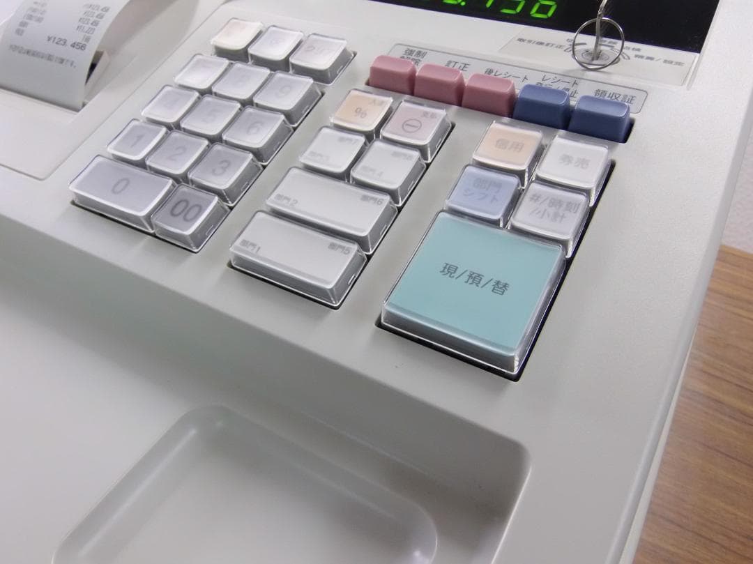 保管品 設定無料 SHARP XE-A147-W 電子レジスター 250811