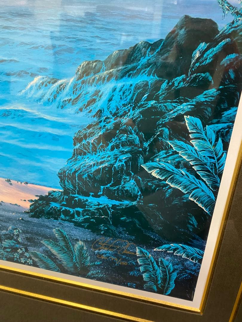 【アールビバンではない】ラッセン 74/100 初期シルクスクリーン絵中サイン