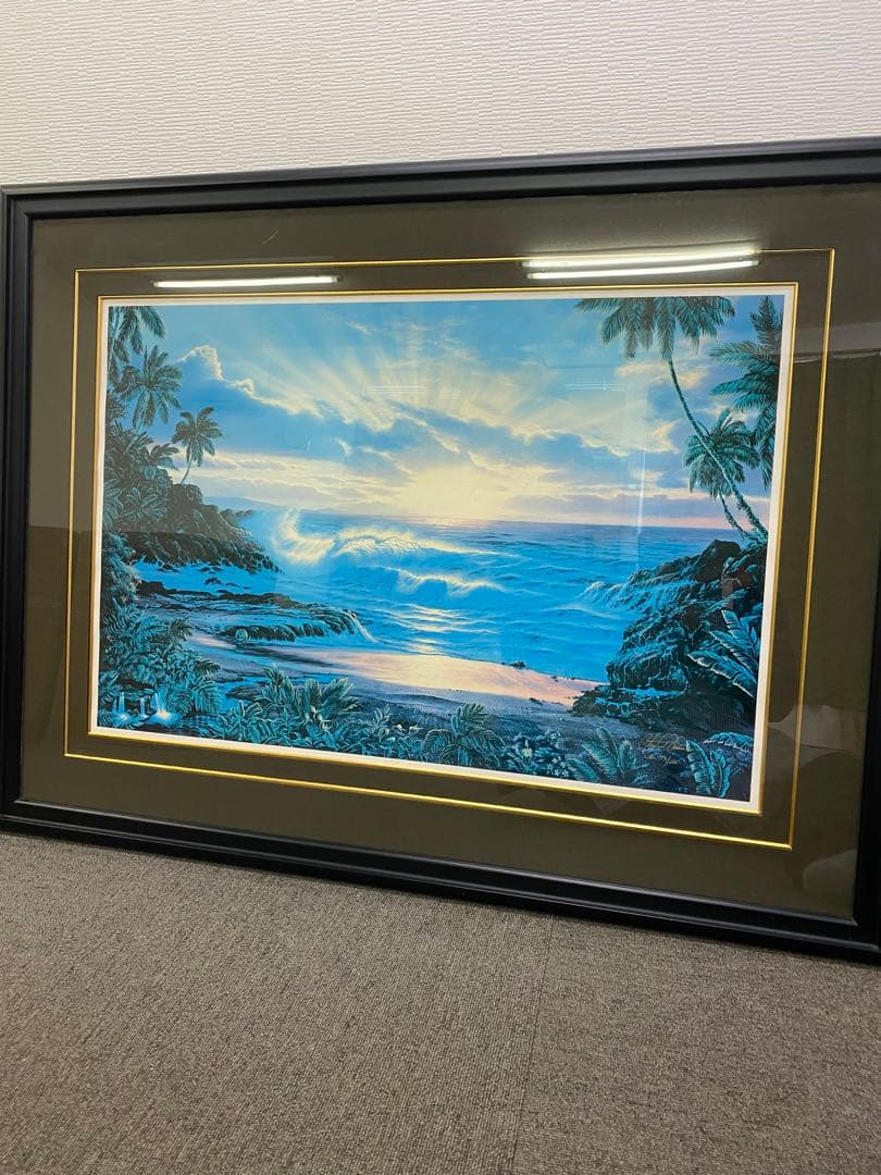 【アールビバンではない】ラッセン 74/100 初期シルクスクリーン絵中サイン