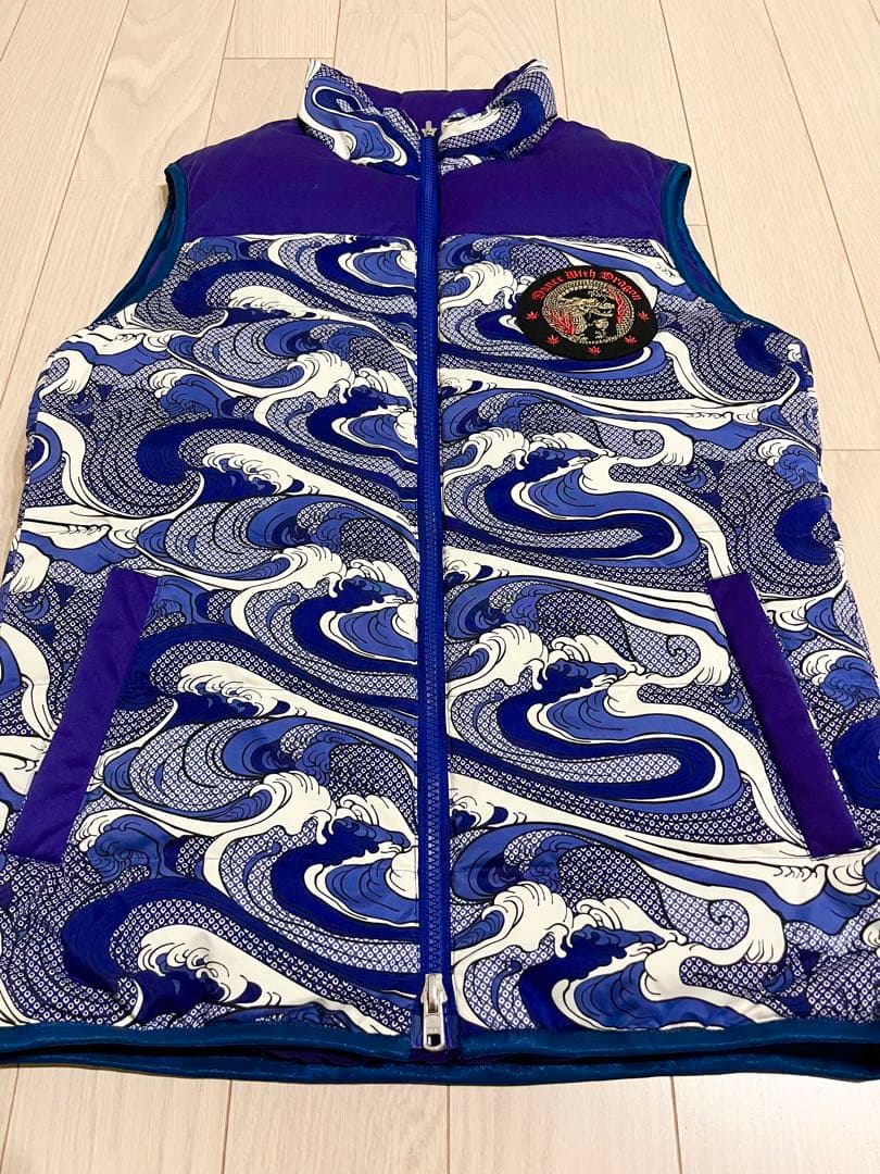 ダンスウィズドラゴン　ゴルフウェア　ダウン ベスト　メンズ　2 新品同様